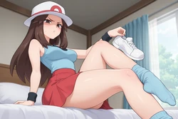 [Valytria] Leaf's sexy feet (Pokemon)💚 (Patreon) [AI Generated]