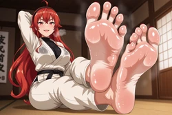 [Valytria] 🔥Beneath Eris Greyrat's smelly, sweaty feet (Mushoku Tensei)💥 (Patreon) [AI Generated]