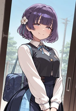 [Nankoai] Hataya Misuzu-秦谷美鈴(Gakuen Idolmaster)-req-uniform-cow.print.bikini-lovehotel (Patreon) [AI Generated]
