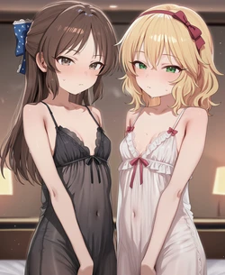 [AI Generated] 假如让桃华和爱丽丝yuri营业？