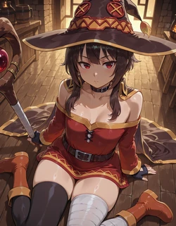 [LyuraiArt] [Commission T4] Megumin (KonoSuba) | +210 Pics | LyuraiArt (Patreon) [AI Generated]