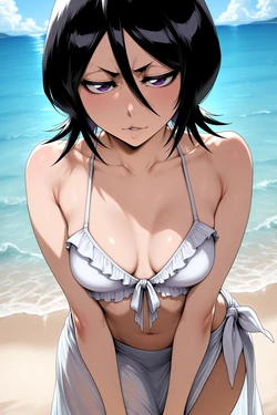 [Revi AI ART] ❄️ Snow in the sun Kuchiki Rukia - Bleach (Patreon) [AI Generated]
