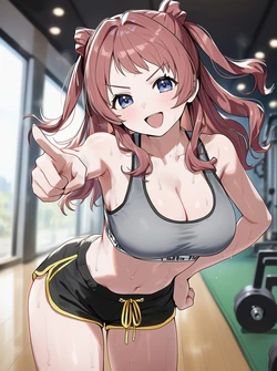 [AI Generated] 和咲季健身-新画风测试