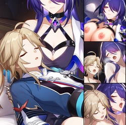 [AI4fun] Acheron x Yanqing (Part 2) [AI Generated]