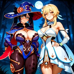 [s00bai] Mona x Lumine () [AI Generated]