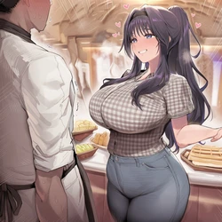 [Efesto90] 和栗薫子 - Waguri Kaorou love's BBC Cake! [128p] [AI Generated]
