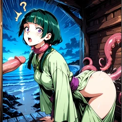 (Patreon - WaifuRain) Maomao From The Apothecary Diaries - Tentacles Opening [AI Generated]