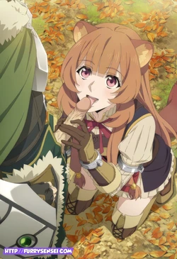 [Ditto Seeker] FUR - Iwatani Naofumi & Raphtalia (The Rising of the Shield Hero) The Secret Bond Beneath Autumn Leaves [AI Generated]