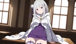 [Ecchi Eden]【Extras】 | Emilia | Re:Zero (Patreon) [AI Generated]