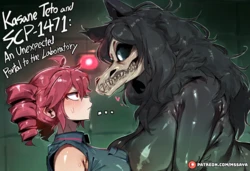 [MsSaya] Kasane Teto and SCP-1471 An Unexpected Portal to the Laboratory [Futanari] [Anthro] [AI Generated]