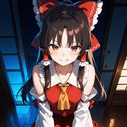 [Hammiia] Night With Reimu [AI Generated]