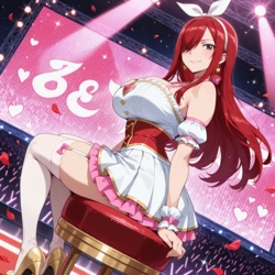 [Hentai Hideout] Erza Scarlet (Idol) | Fairy Tail | Full Set [AI Generated]