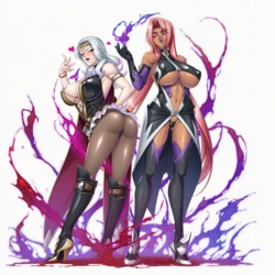 [batu_sindou]Rinko and Cara [AI Generated]