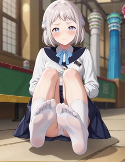 [アトリエくろてふ👣] footjob 旧作 Lilja Katsuragi (Gakuen Idolmaster / The Idolmaster Gakuen / Gakuen iM@S / Gakuen Idolm@ster) [227P] [AI Generated]