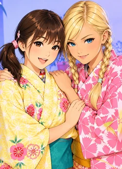 anime cute girls [AI Generated]
