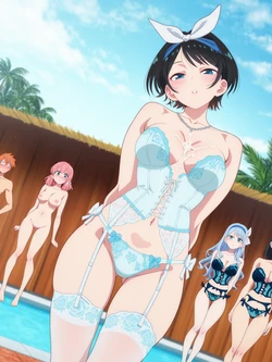 [OneeChanAra2AI] [EXTRA] Ruka Sarashina Lingerie 230p (Patreon) [AI Generated]