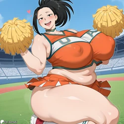 [Ed_Ikarosai] Momo Yaoyorozu x BBC [AI Generated]