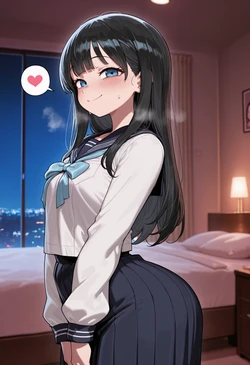 [Nankoai] Komichi Akebi -Sailor Uniform -Underwear -Bedroom (Akebi-chan no Sailor Fuku) [AI Generated]