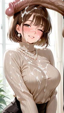 Turtleneck sweater MILF (Ruri) [AI Generated]
