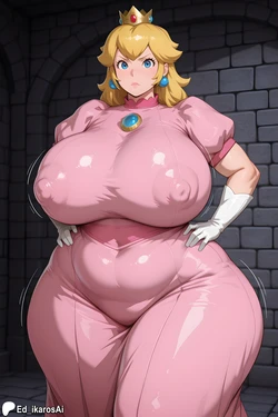 [Ed_Ikarosai] Peach x Bowser [AI Generated]