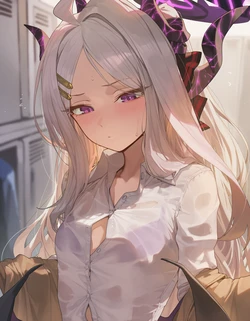 [Oishi Okaze] Blue Archive - Hina Massage (Patreon) [AI Generated]
