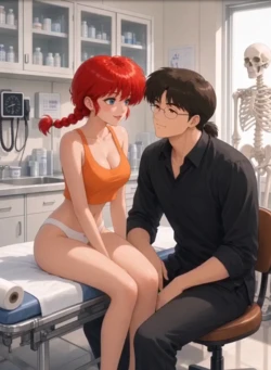 Ranma 1/2 - Ranma and Tofu Ono [AI Generated]