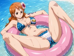 [YukinoArt] Nami swimsuit (One Piece) [AI Generated]