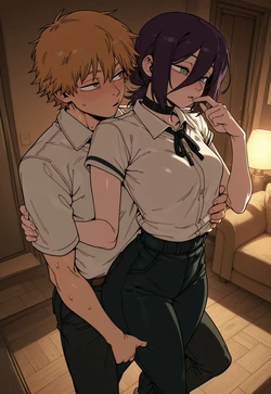 [Kanteia] Reze x Denji 90 pics (Patreon) [AI Generated]