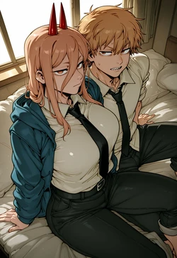 [Kanteia] Power x Denji 81 pics (Patreon) [AI Generated]