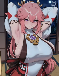 [Drummer_Aboba] Yae Miko image set (Genshin Impact) [AI Generated]