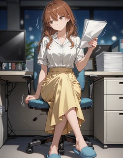 [SAKIAI] Fuyutsuki Mio Sex at the office (Patreon) [AI Generated]