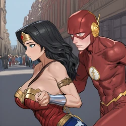 Yourojisan Wonder Woman Flash [AI Generated]