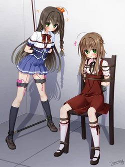【コミッションR18♂】あゅ＆いまり拘束電マ責め 仲見斬音