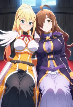 [Corudozera] [110pics] Darkness X Wiz / KonoSuba: God's Blessing On This Wonderful World! [AI Generated]