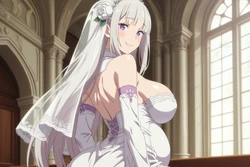 [One Hook Angler] Pregnant Emilia And Subaru 懷孕愛蜜莉雅與菜月昴 (48P) (Patreon) [AI Generated]
