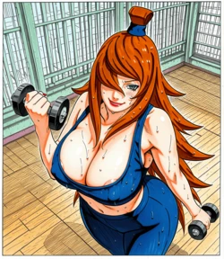 [narugirls_ai] Terumi Mei Gym | Naruto (Patreon) [AI Generated]