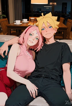 Sakura & Hinata - After Dinner [AI Generated]