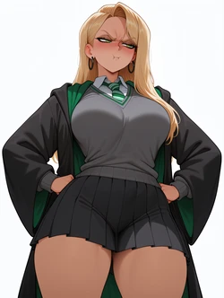 [Void_Men] ━🐍💚 GENDERSWAPPED DRACO MALFOY | HALLOWEEN SPECIAL 💚🐍━ (Patreon) [AI Generated]
