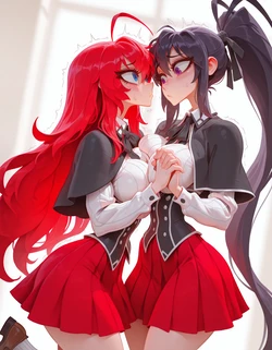 [Fresk0n] [Commission] Rias Gremory | Akeno Himejima | High School DxD (Patreon) [AI Generated]