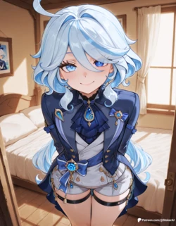 [Stoker] Furina - Nightdress [Genshin Impact] [AI Generated]