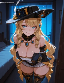 [Stoker] Navia - Lingerie [Genshin impact] [AI Generated]