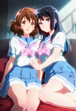 [Corudozera] [110pics] #3 Kumiko Oumae x Reina Kousaka (黄前久美子x高坂麗奈) / Sound! Euphonium (響け！ユーフォニアム) [AI Generated]
