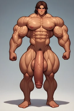 [Gigi Potemkin] Colossal Muscle Hunk with His Pregnant Wives and Harem of Busty Impregnated Blondes - Super Muscular Tanned Hunk and Swollen Cum-Soaked Blond Babes [Perchance AI] [AI Generated]