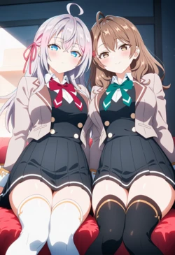 [Corudozera] [150pics] #3 Alisa Mikhailovna Kujou x Maria Mikhailovna Kujou (アリサ・ミハイロヴナ・九条xマリヤ・ミハイロヴナ・九条) / Alya Sometimes Hides Her Feelings in Russian (時々ボソッとロシア語でデレる隣のアーリャさん) [AI Generated]