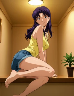 [T_VelvetCircuit] [request] [158P] misato katsuragi X Ryoji Kaji | evangelion [AI Generated]