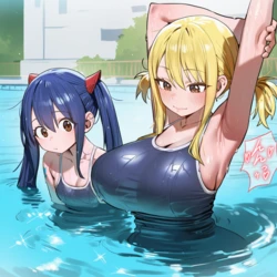 [MIYUのアトリエ] ♡﻿ルーシィの秘密を知ったウェンディちゃん♡【擬音あり】(Patreon) [AI Generated]