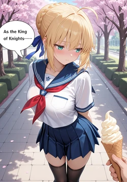 [prprbecause] Saber + 3 animations [AI Generated]