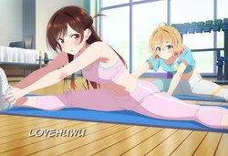 [LoveHUwU] Chizuru Mizuhara + Mami Nanami | NTR | 3p [AI Generated]