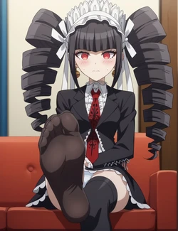 [アトリエくろてふ👣] footjob 旧作 Celestia Ludenberg (Danganronpa: Trigger Happy Havoc) [187P] [AI Generated]