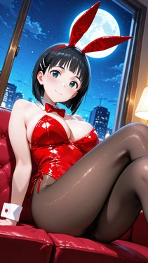 [AI Generated] バニーな剣道少女